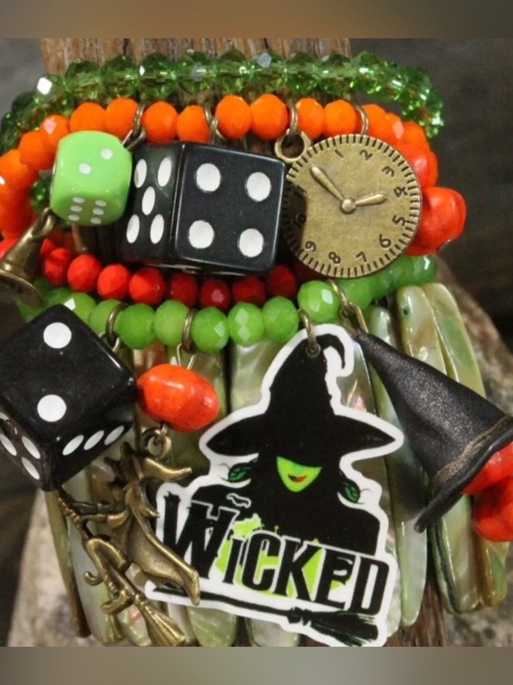 Primitive Peddler Wicked Green & Black Bracelet
